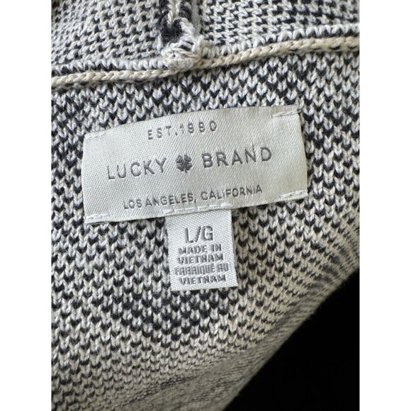 Lucky Brand Womens Aztec Cardigan Sweater L Cotton/Acrylic‎ - Picture 3 of 5